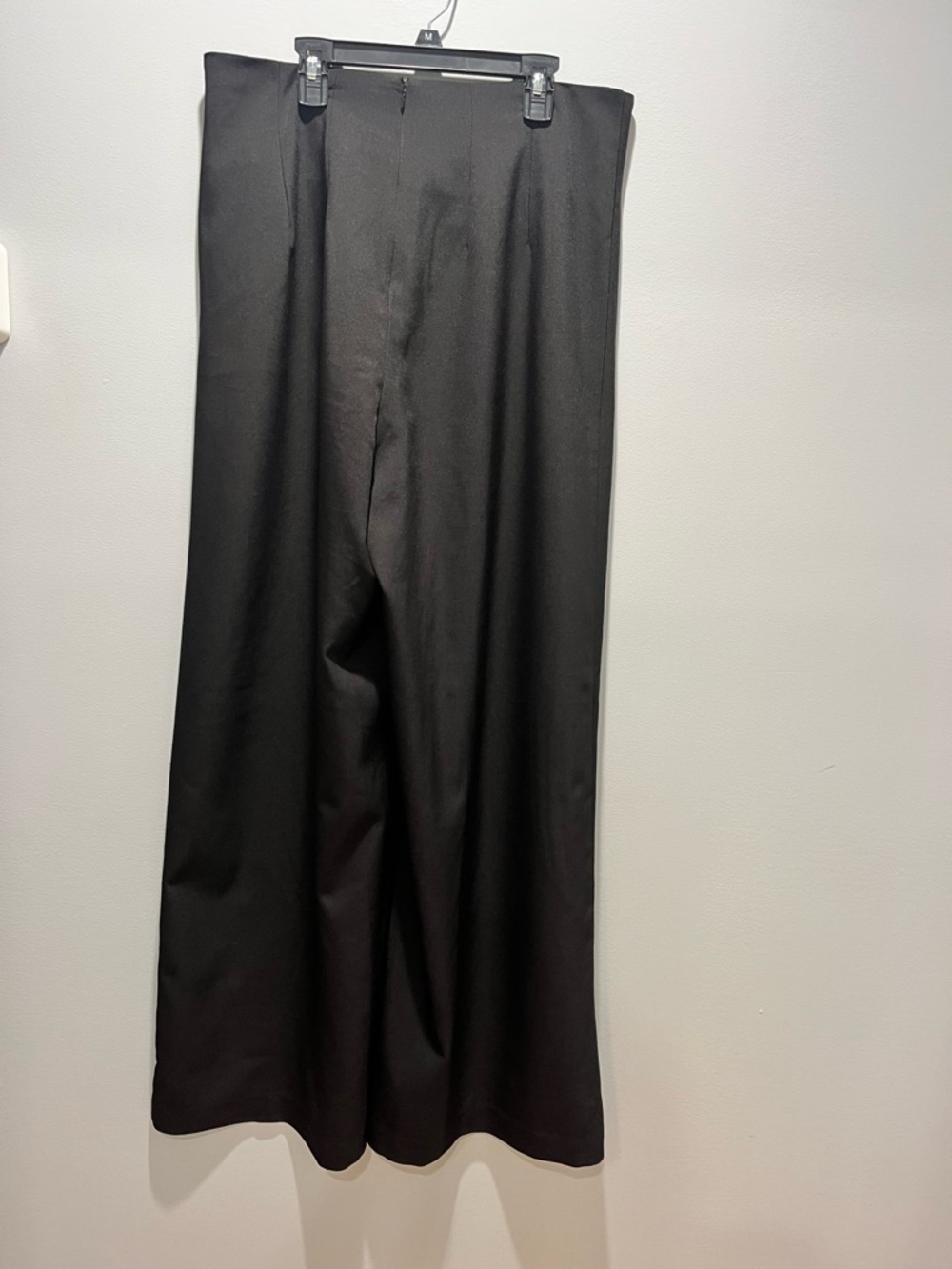 Women's Commense Embellished High-Waist Wide-Leg Pants Black Size XL Gold Button - Picture 10 of 11